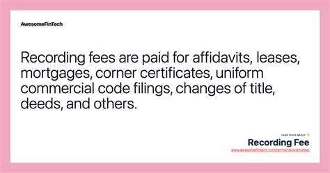 are recording fees paid by the seller i